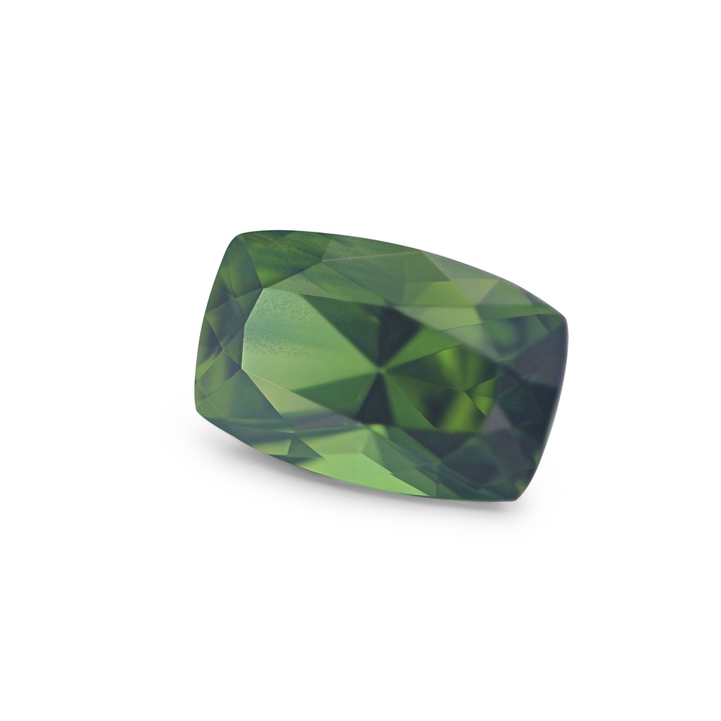 Green Sapphire 9.7x6.3mm Cushion