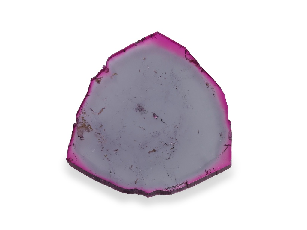 Pink Grey Tourmaline 26x24.5mm Slice