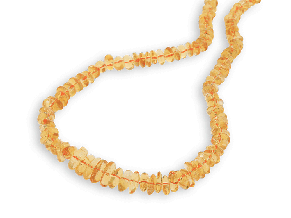 Citrine 7-9mm Chip Polished Strand