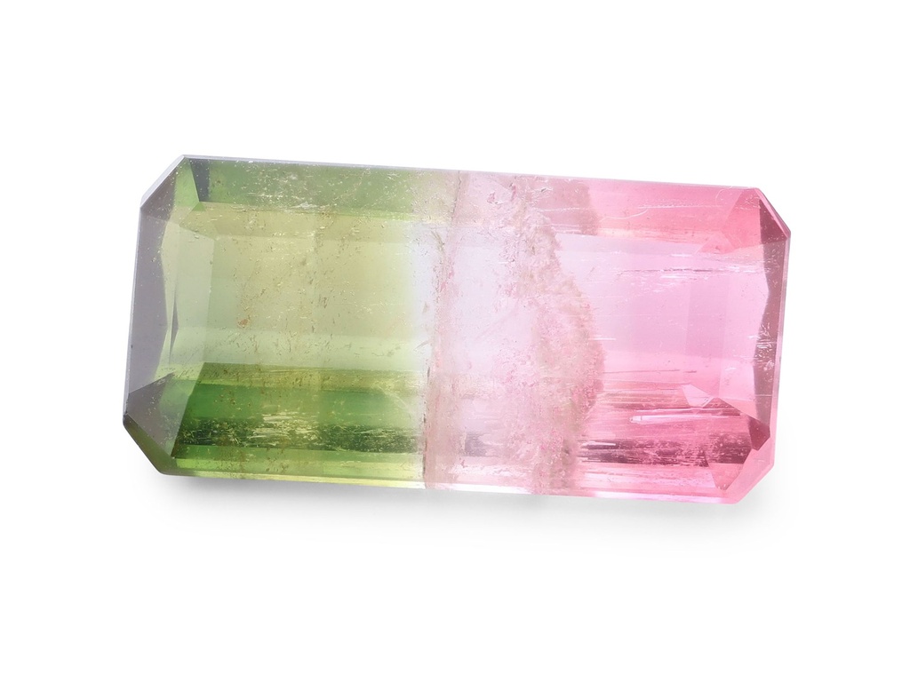 Watermelon Tourmaline 14.1x7.1mm Emerald Cut