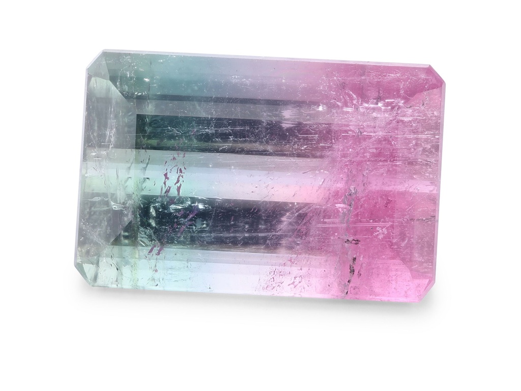 Watermelon Tourmaline 16.6x10.9mm Emerald Cut