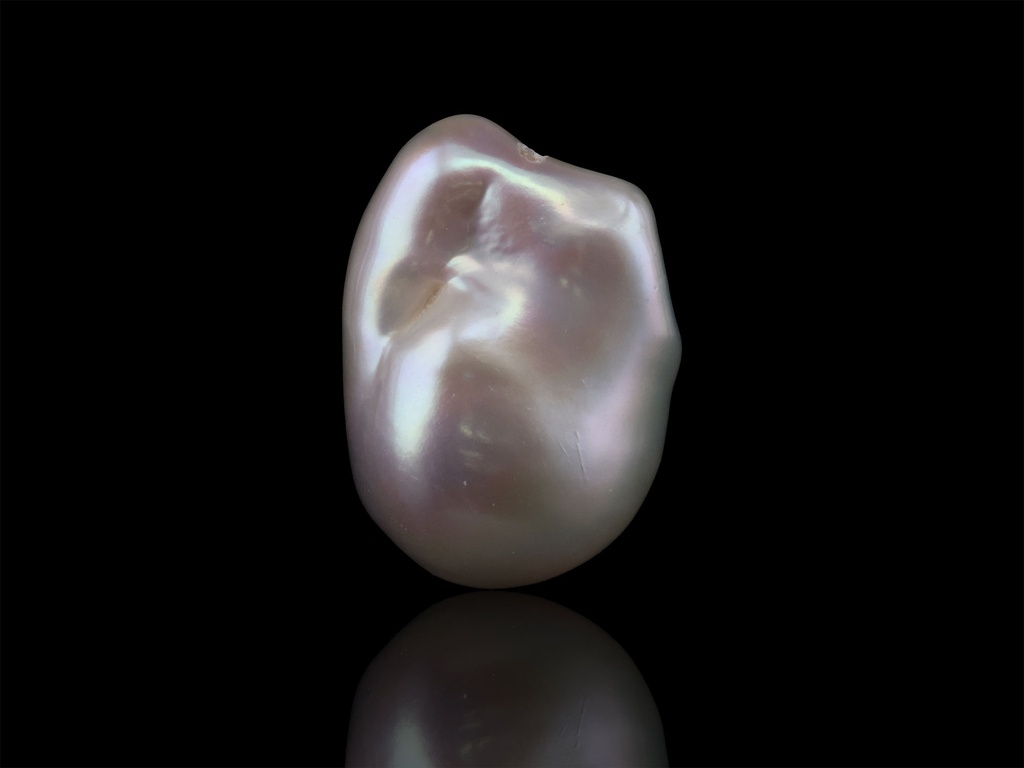 Freshwater Pearl Baroque 20x14mm Free Form Half Drilled White