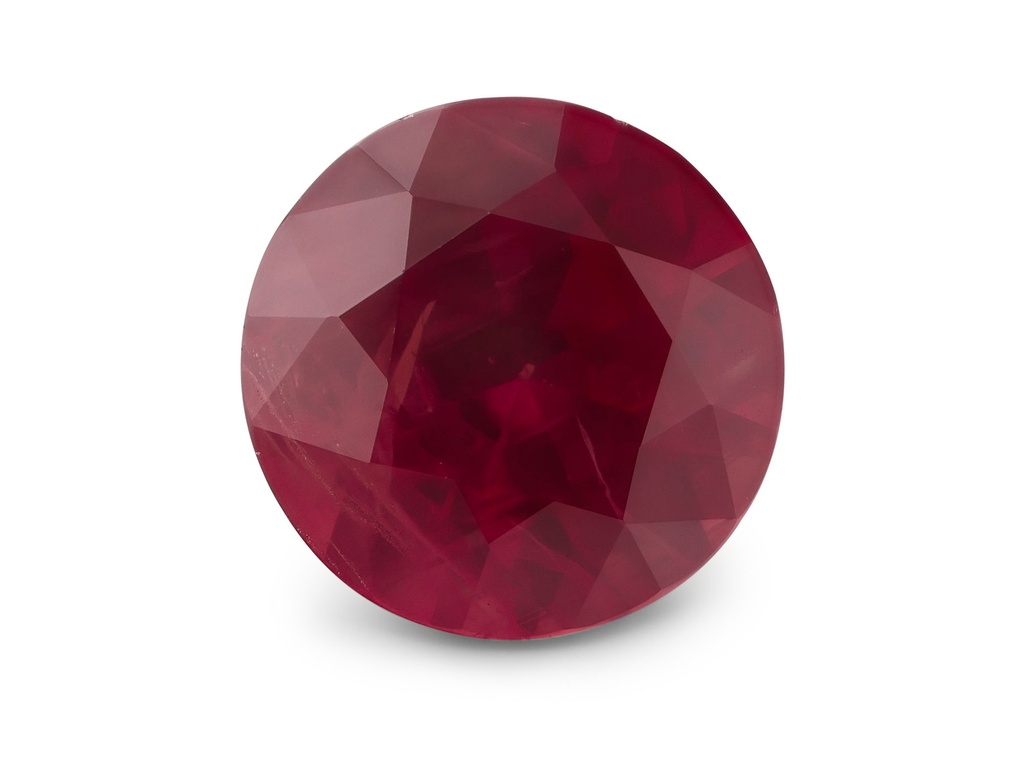 Ruby 5.00mm Round Bright Red