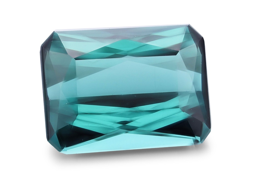 Blue Green Tourmaline 8.1x6.1mm Fancy Emerald Cut