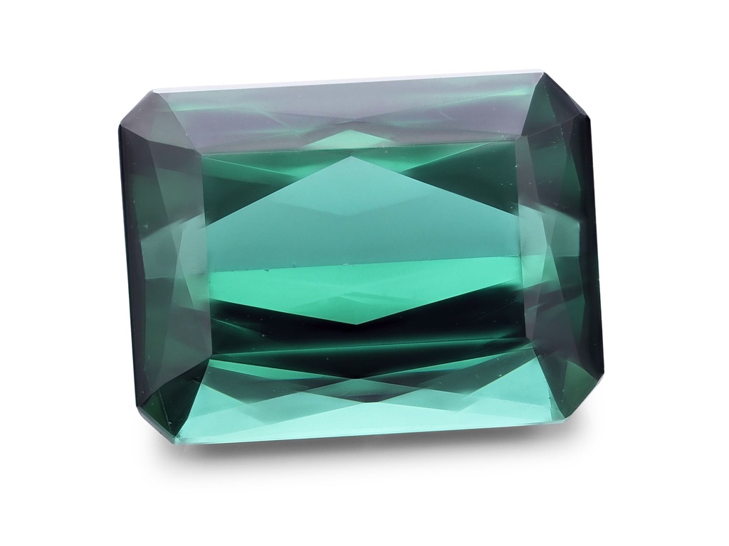 Blue Green Tourmaline 8x6.1mm Fancy Emerald Cut