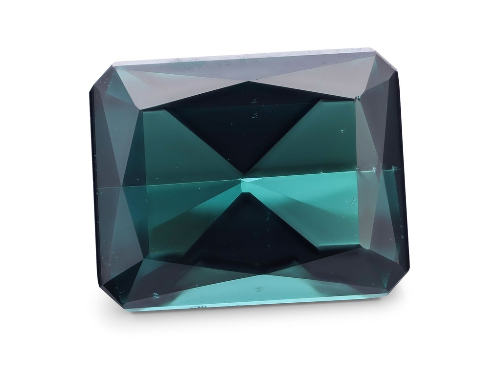 Blue Green Tourmaline 10x8.1mm Fancy Emerald Cut