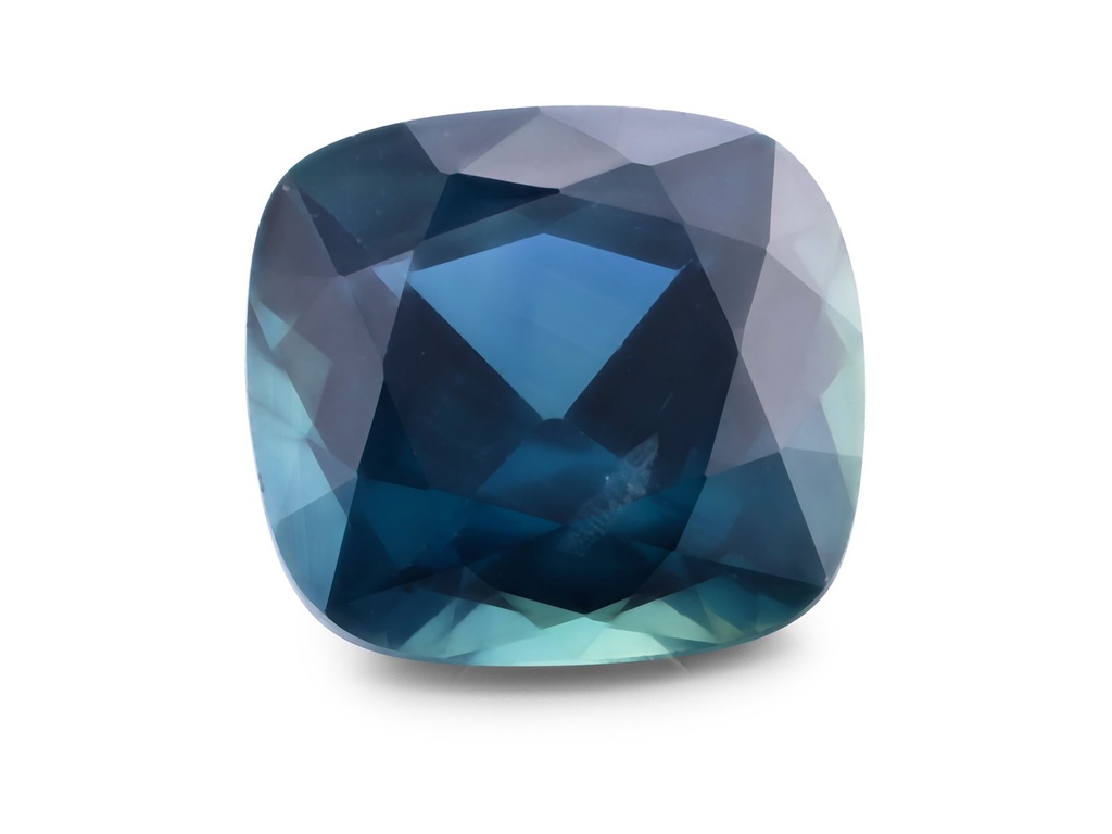 Australian Blue Sapphire 5.70mm Square Cushion Steel