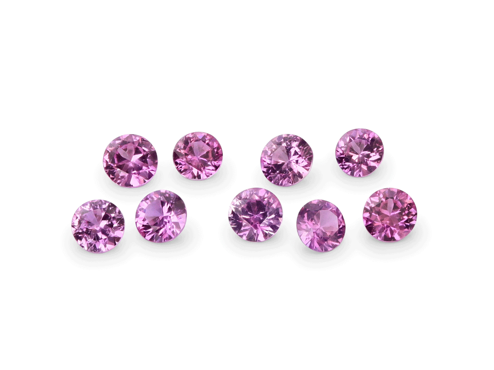 Pink Sapphire 1.75mm Round Light