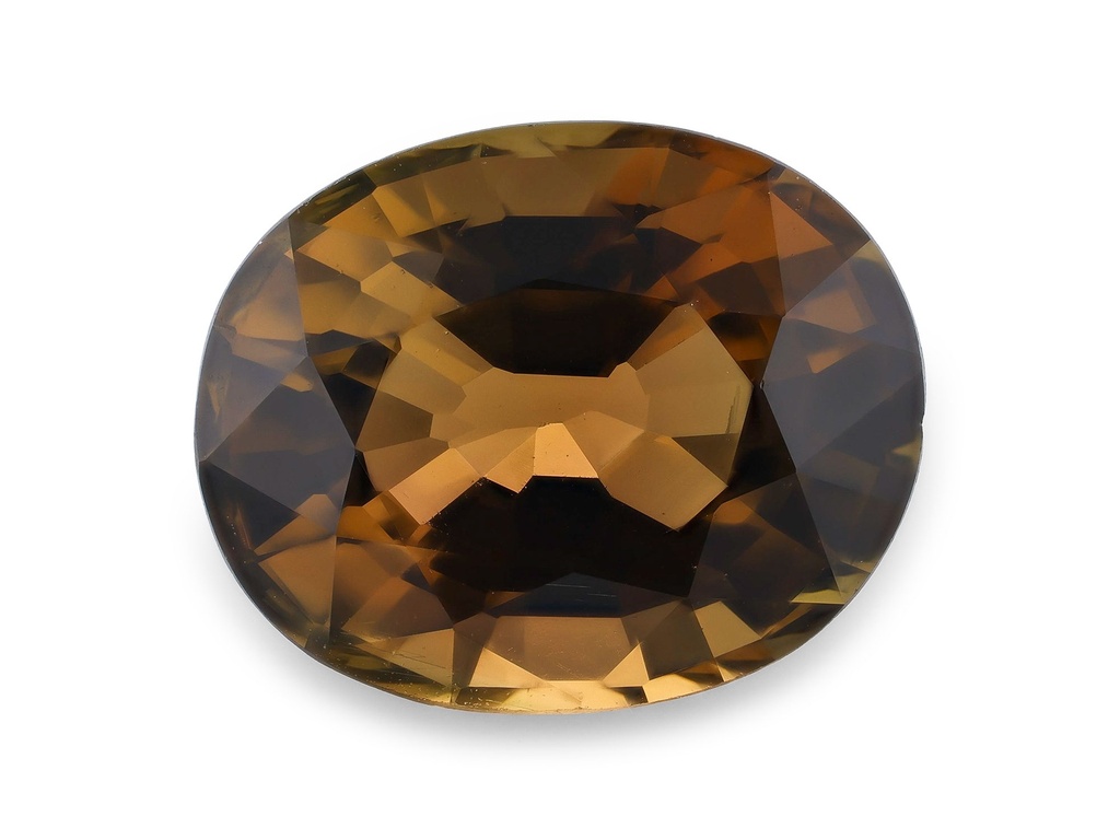 Orange Brown Tourmaline 9.3x7.2mm Oval