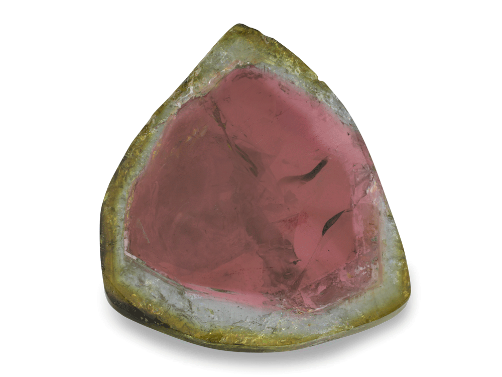 Watermelon Tourmaline 28x25mm Slice