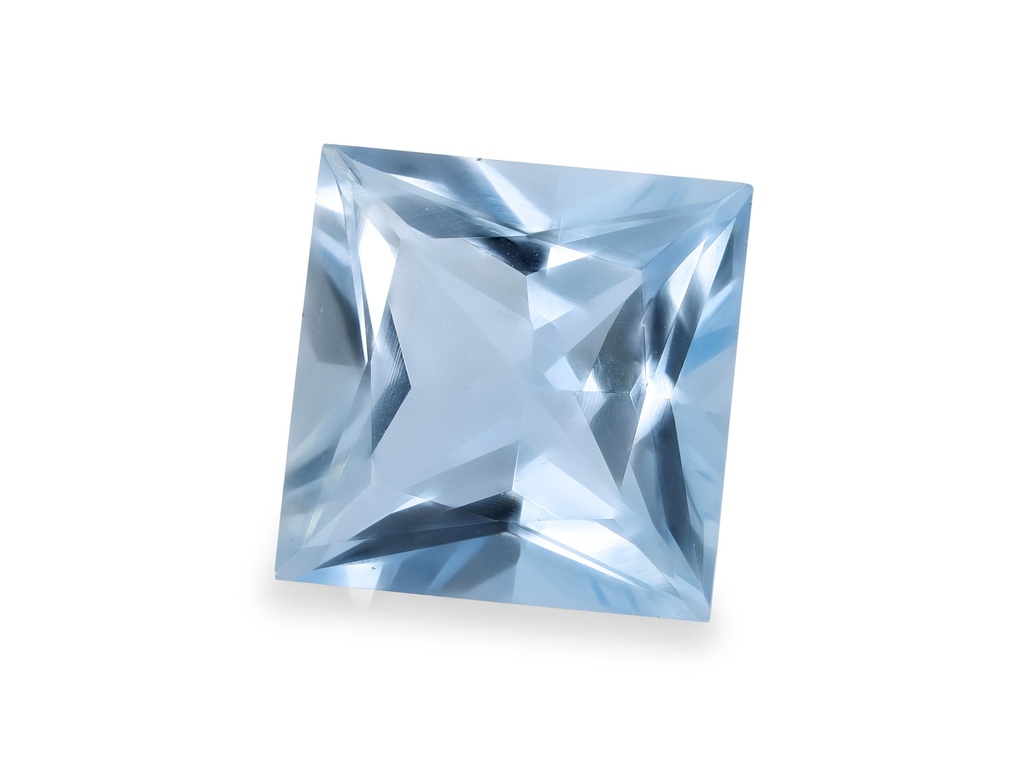 Aquamarine 8.00mm Princess Cut Mid Blue