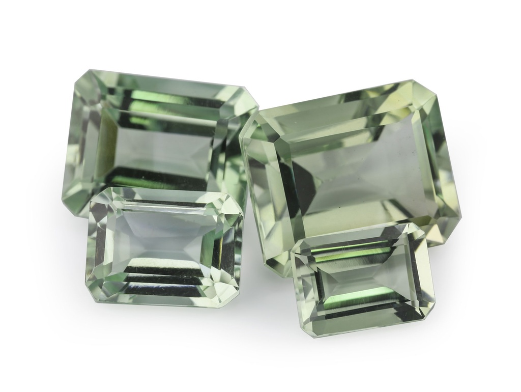 Mint Quartz 9x7mm Emerald Cut 