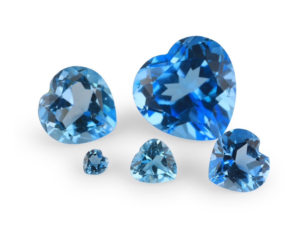 Topaz 3.00mm Heart Shape Medium Blue