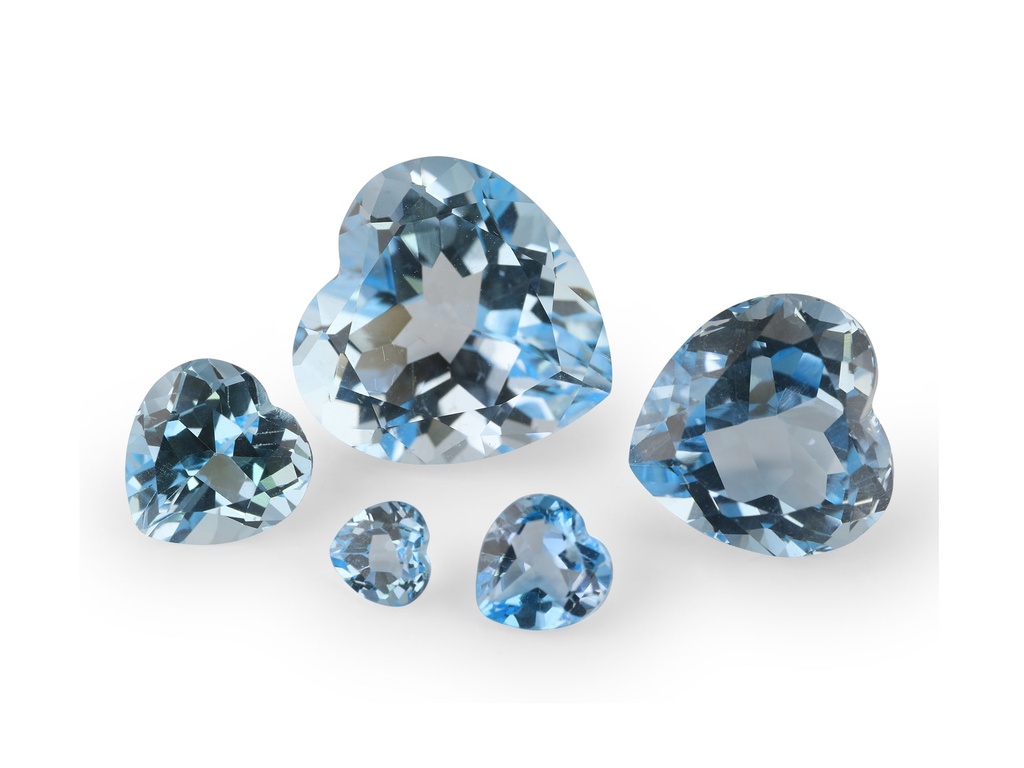 Topaz 4.00mm Heart Shape Light Blue 