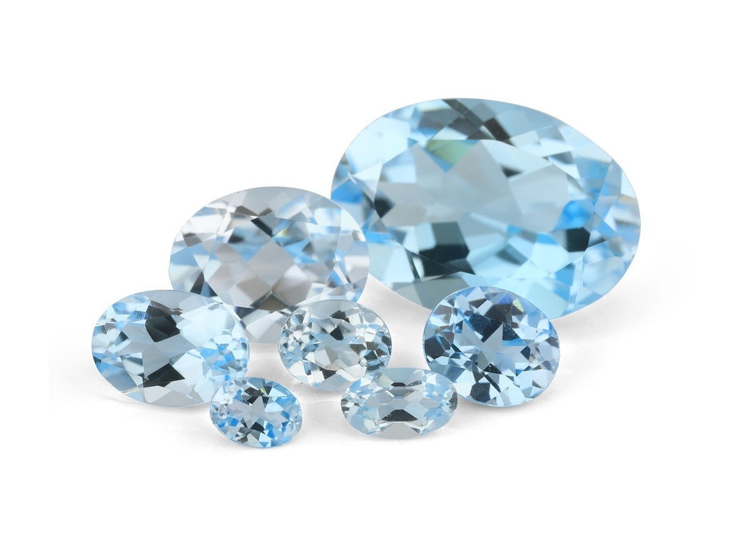 Topaz 4x3mm Oval Light Blue 