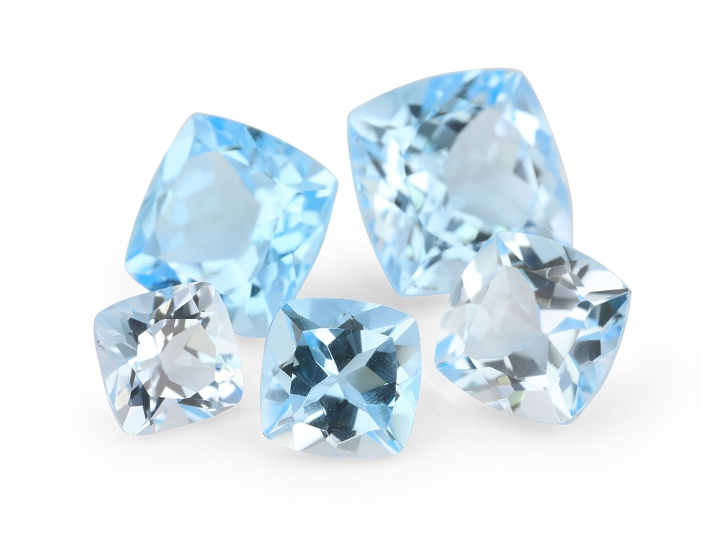 Topaz 6.00mm Square Cushion Light Blue