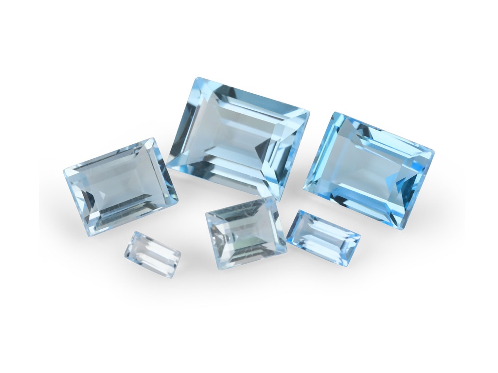 Topaz 4x2mm Baguette Light Blue