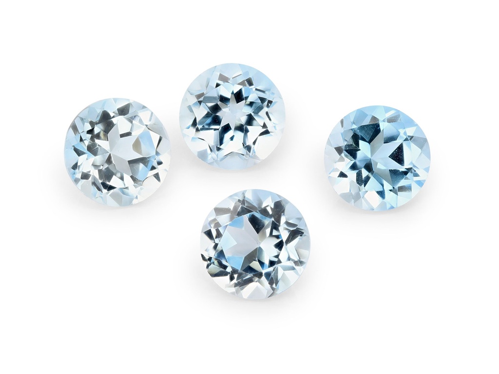 Topaz 1.25mm Round Light Blue 