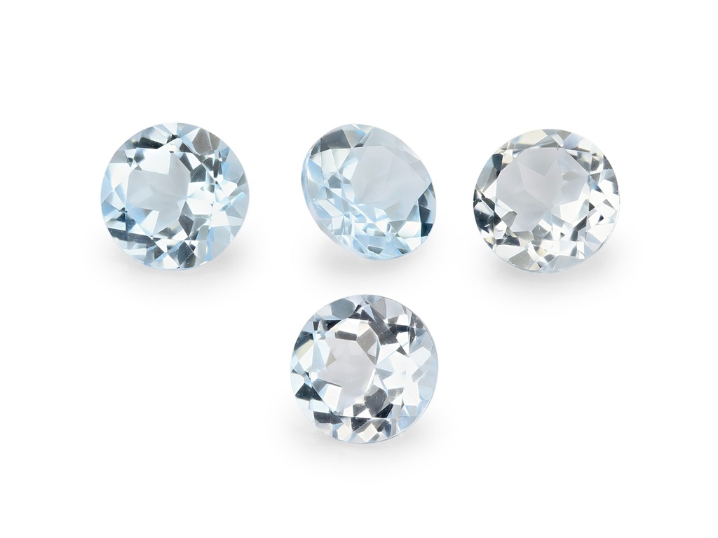 Topaz 6.50mm Round Light Blue