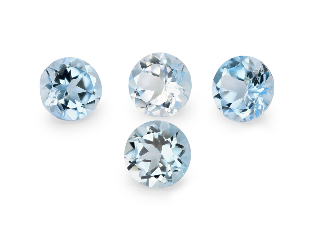 Topaz 7.00mm Round Light Blue