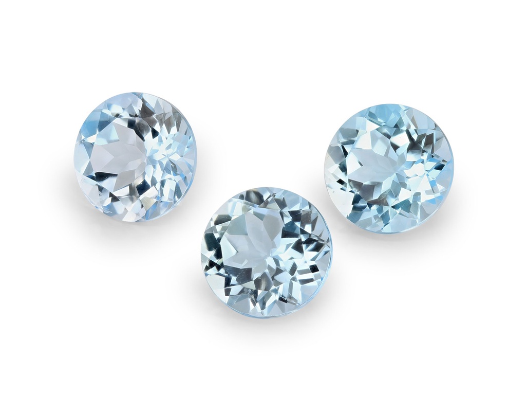 Topaz 7.50mm Round Light Blue