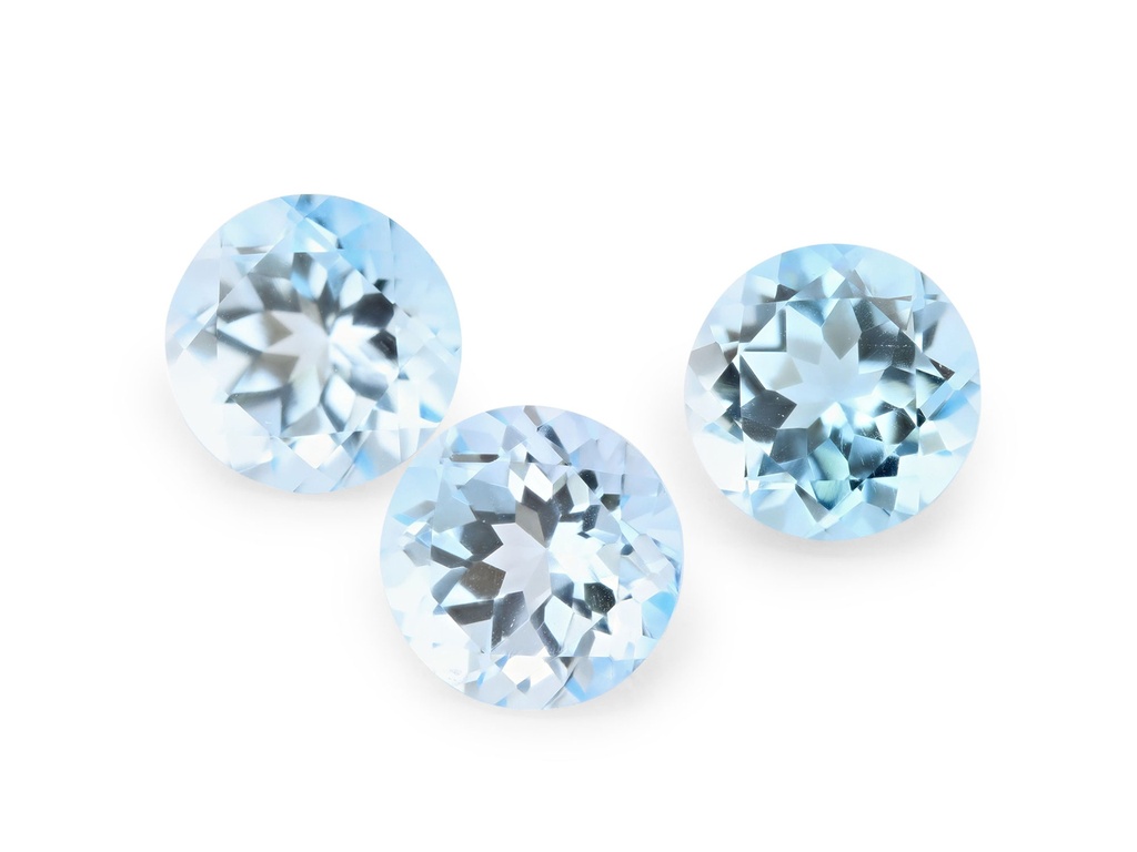 Topaz 8.00mm Round Light Blue