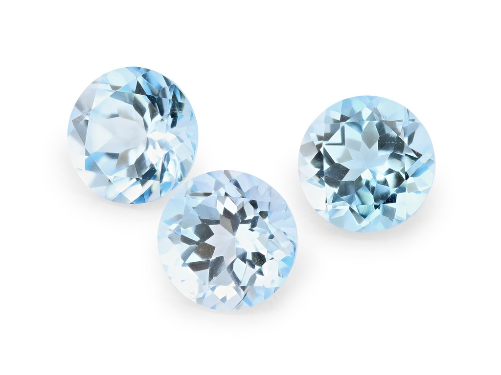 Topaz 8.50mm Round Light Blue