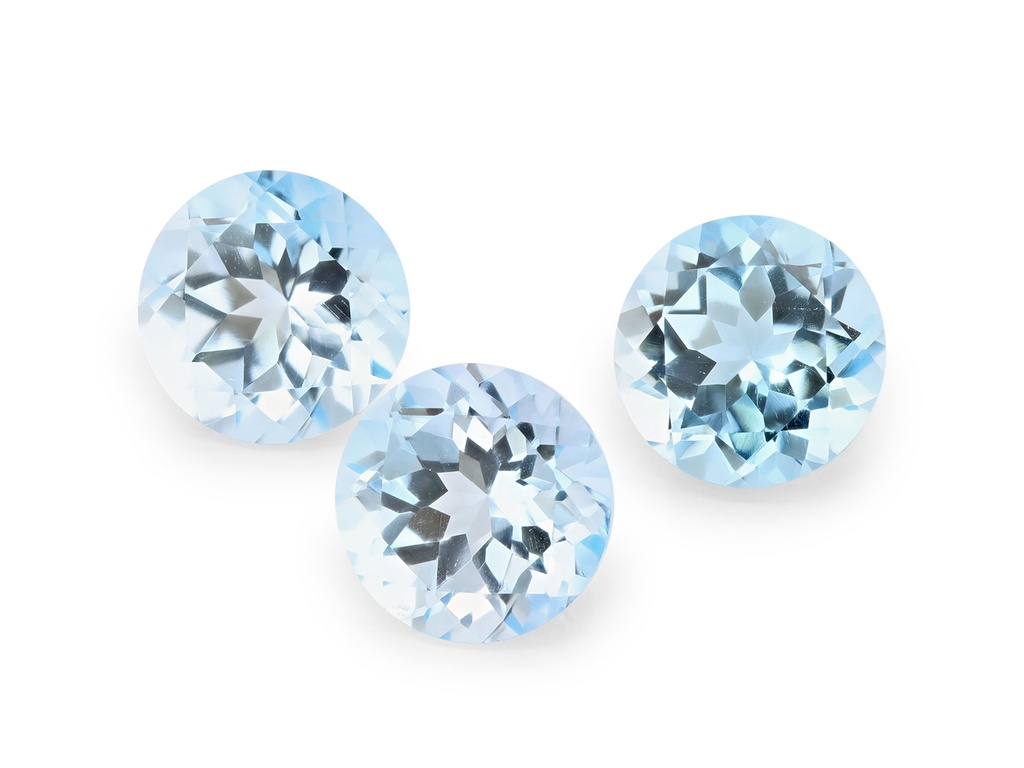 Topaz 9.00mm Round Light Blue