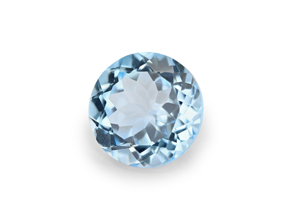 Topaz 12mm Round Light Blue 