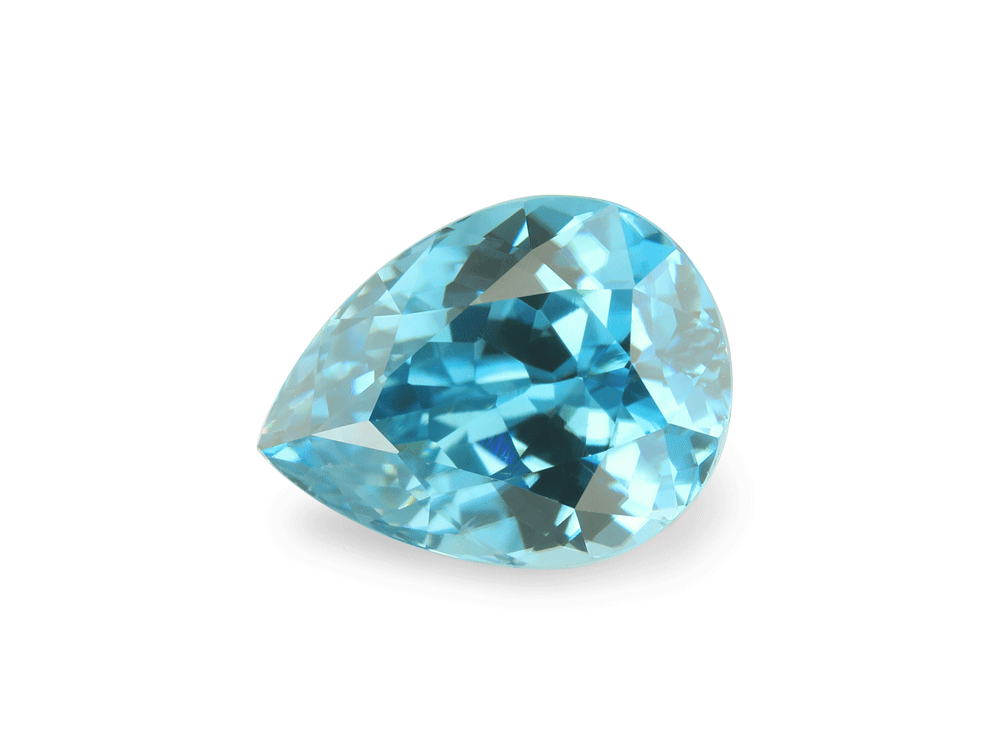 Zircon 9.2x7mm Pear Shape Blue