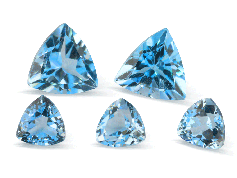 Topaz 3.00mm Trilliant Medium Blue