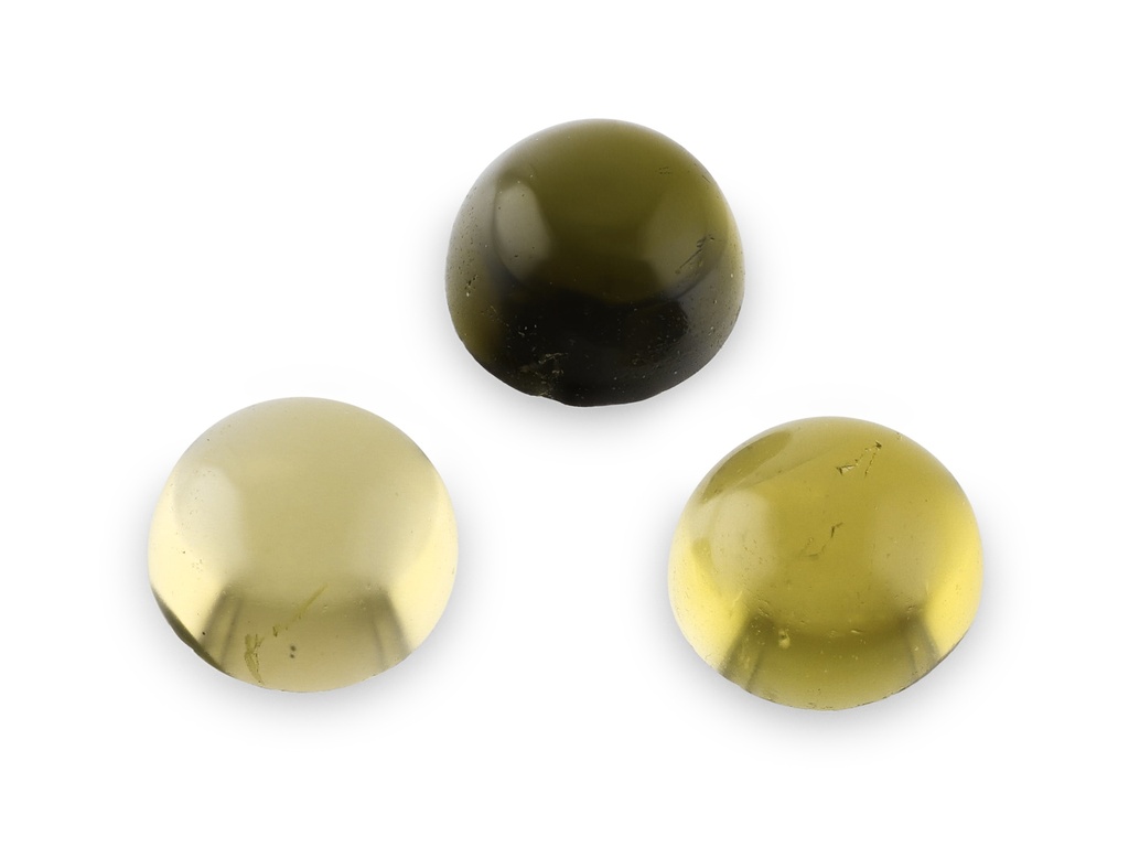 Yellow Tourmaline 2.50mm Round Cabochon