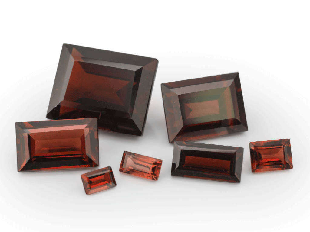 Almandine Garnet 3x2mm Baguette 