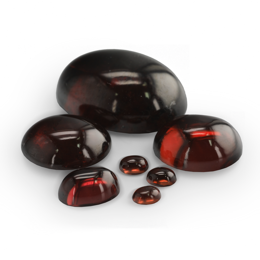 Almandine Garnet 3x2mm Oval Cabochon