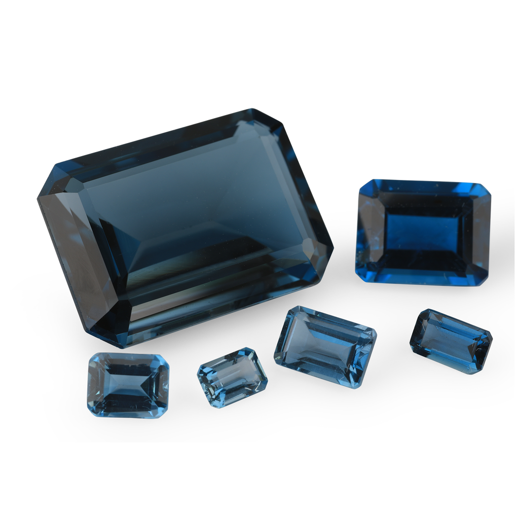 London Blue Topaz 4x3mm Emerald Cut