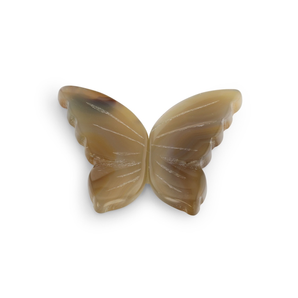 Agate Butterfly Wings 27-30mm Pair