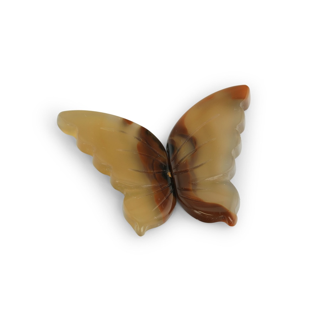 Agate Butterfly Wings 27-30mm Pair