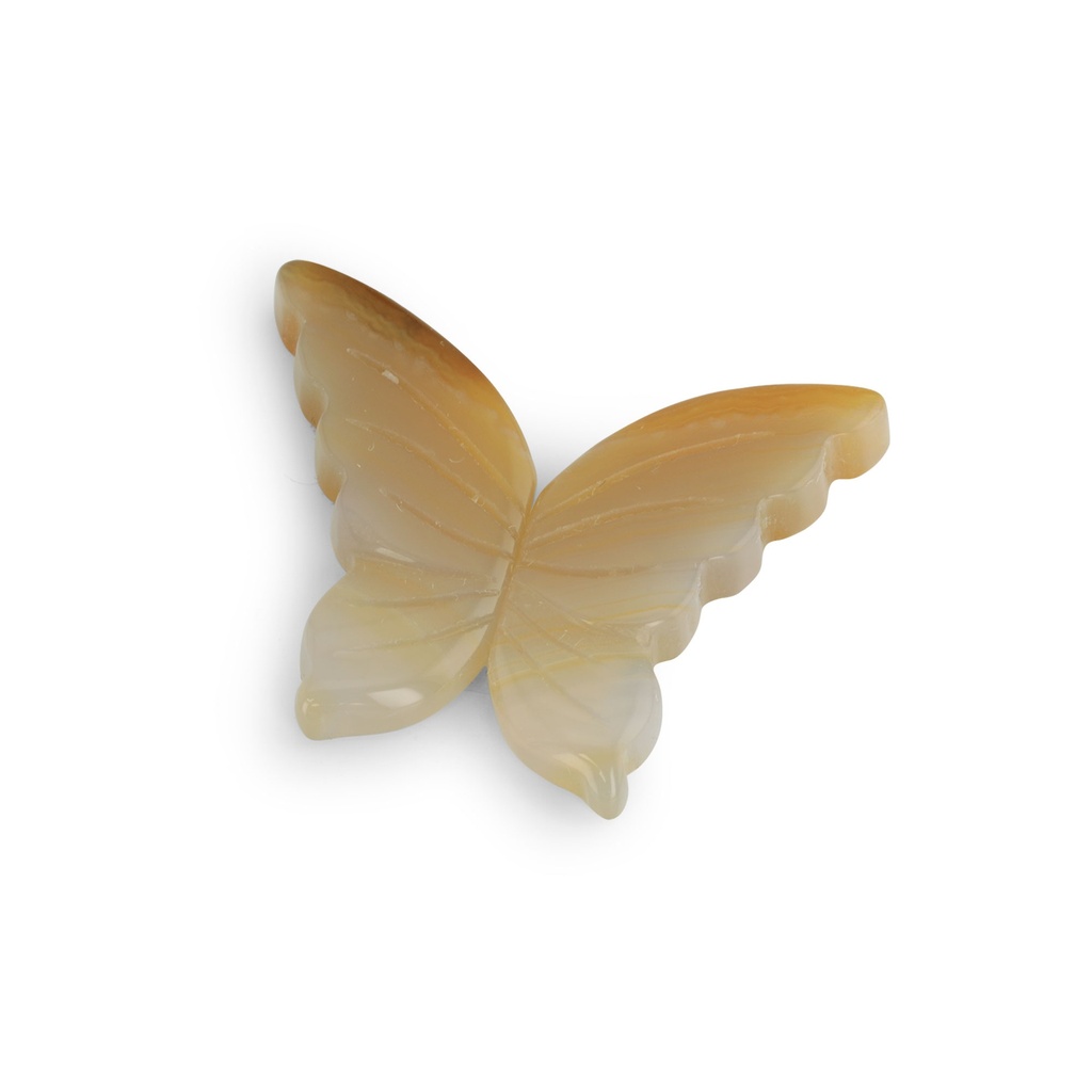 Agate Butterfly Wings 27-30mm Pair