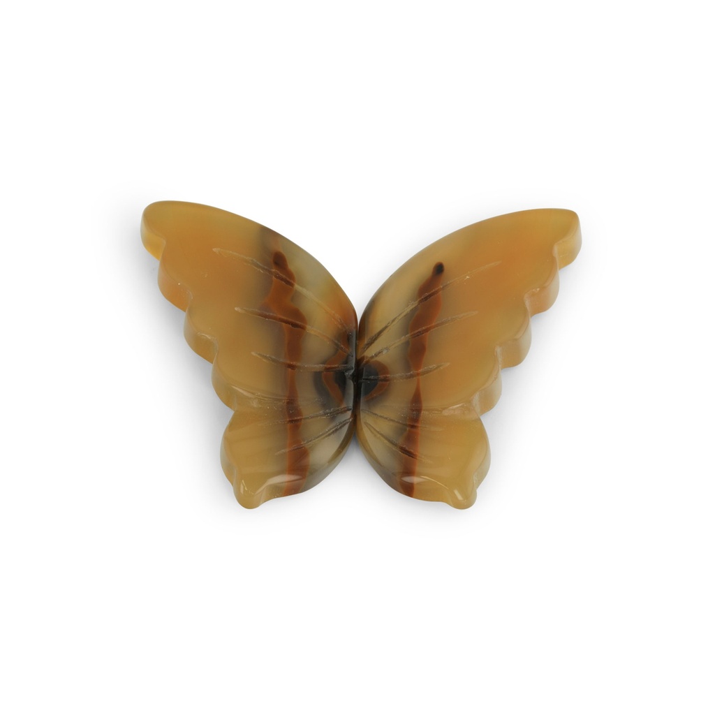 Agate Butterfly Wings 27-30mm Pair