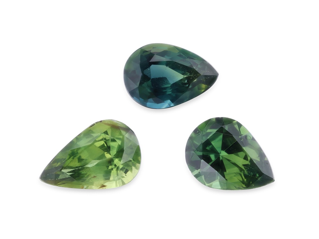 Parti Sapphire 5x4-6x4mm Pear Shape