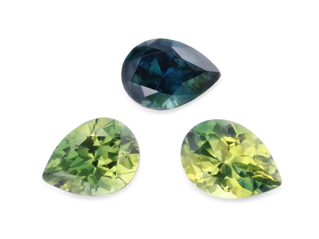 Parti Sapphire 6x4-7x5mm Pear Shape