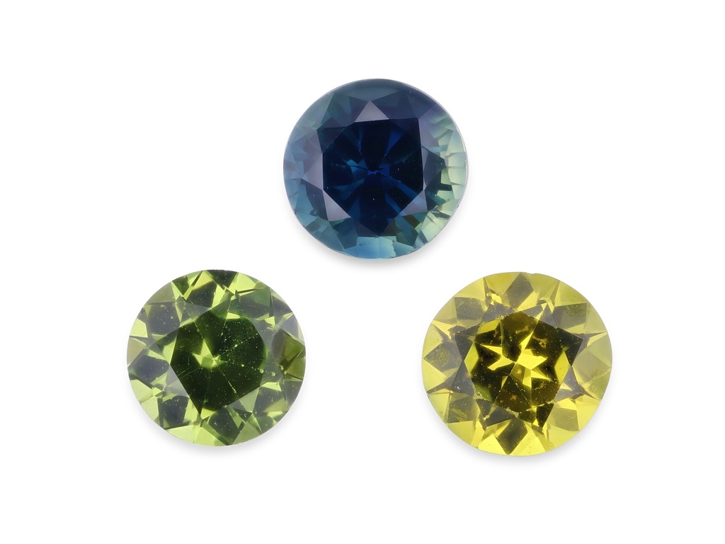 Parti Sapphire 5.00-5.50mm Round