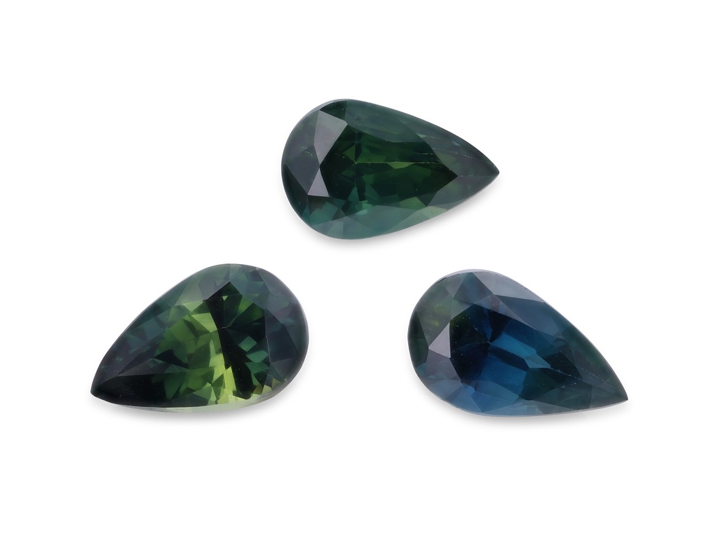 Parti Sapphire 7.5x4.5mm +/- Pear Shape