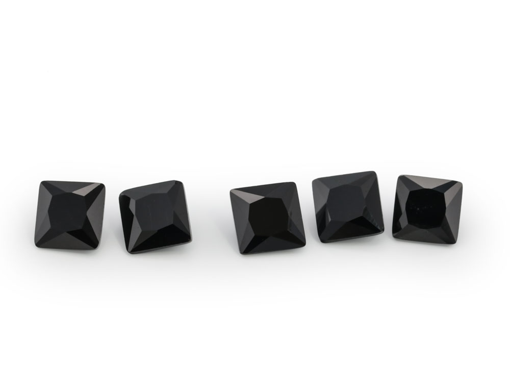 Black Spinel 2.00mm Princess Cut