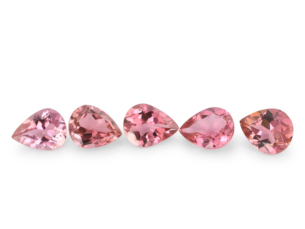 Pink Tourmaline 5x4mm Pear Shape