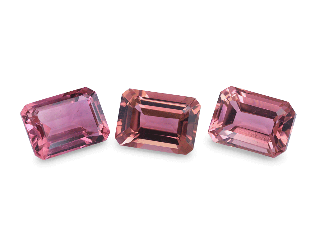 Pink Tourmaline 7x5mm Emerald Cut