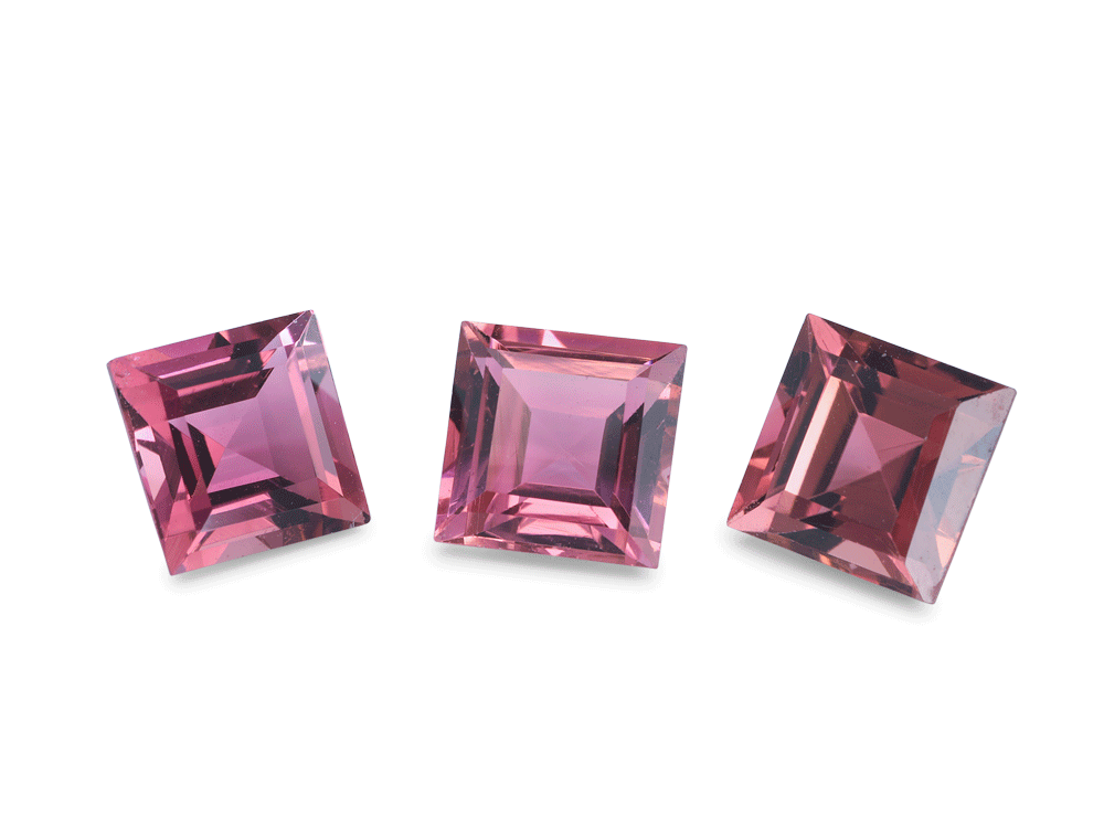 Pink Tourmaline 5.00mm Carre Cut