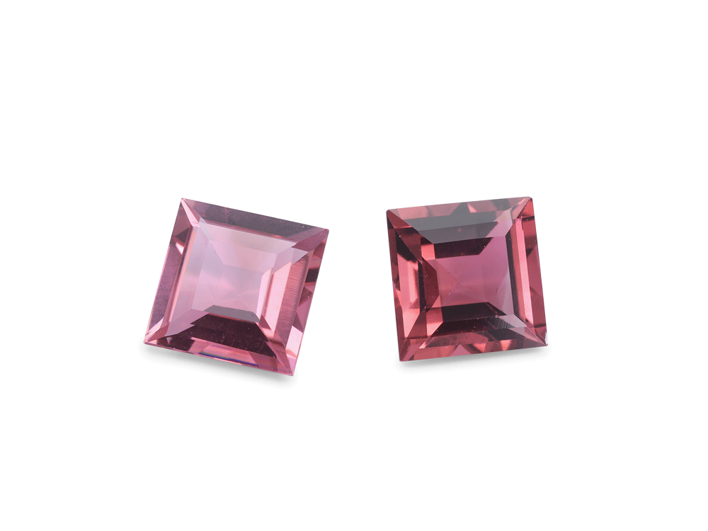 Pink Tourmaline 5.25mm Carre Cut