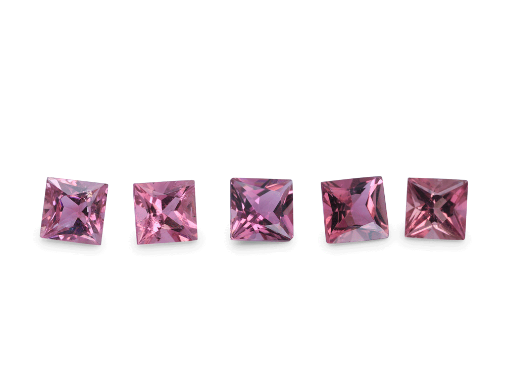 Pink Tourmaline 3.00mm Princess Cut