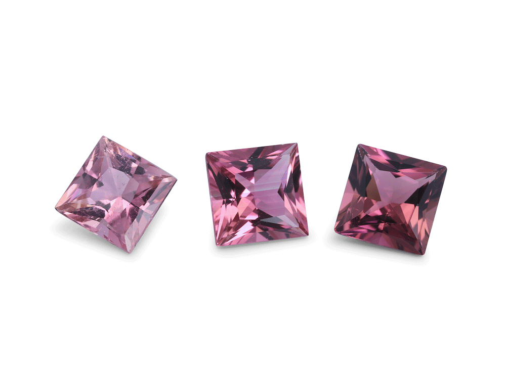 Pink Tourmaline 4.50mm Princess Cut